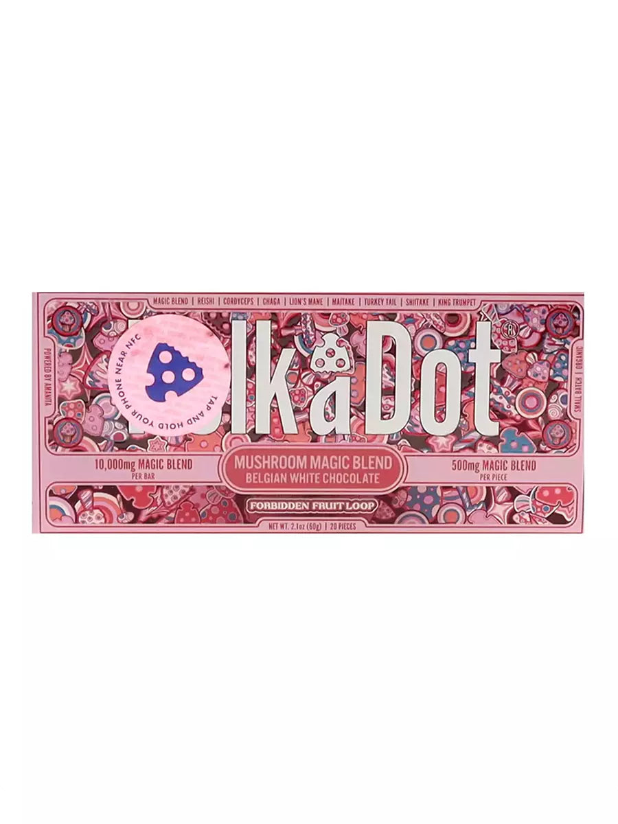 Forbidden Fruit Loop PolkaDot Magic Mushroom Belgian White Chocolate Best Sales Price - Gummies