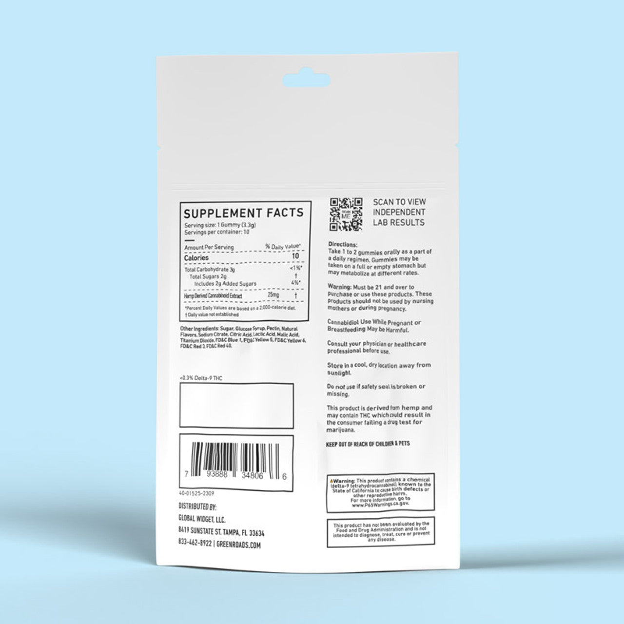 Green Roads Extra Strength CBD Relax Berries - (30ct) 750mg Best Sales Price - Gummies