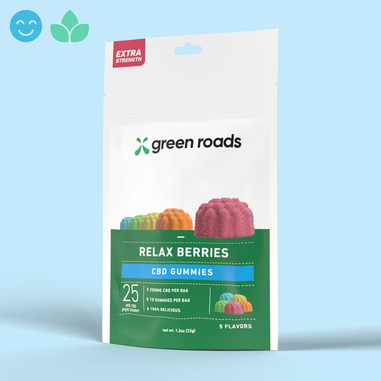 Green Roads Extra Strength Cbd Relax Berries 30ct 750mg Tenvape 3544