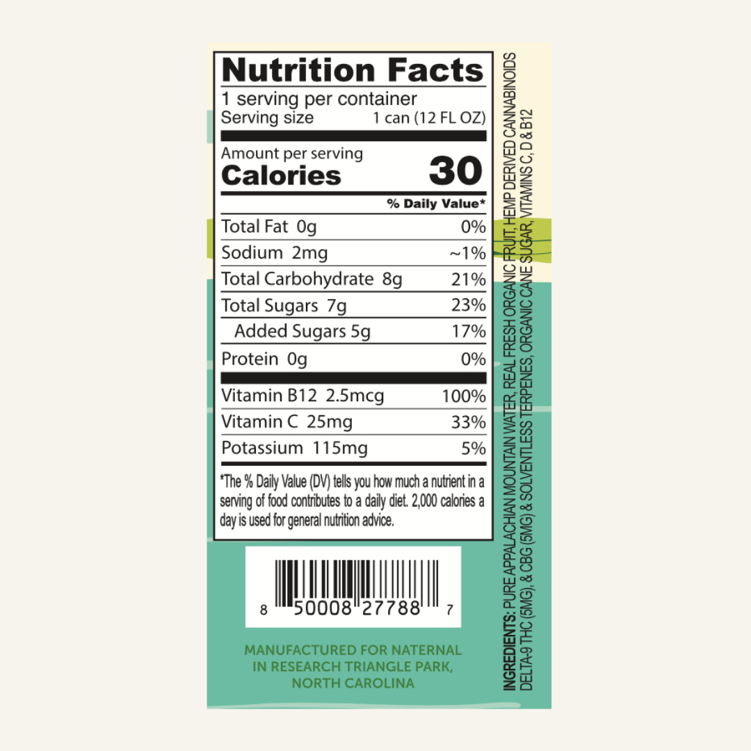 Naternal Ginger Lime Seltzer