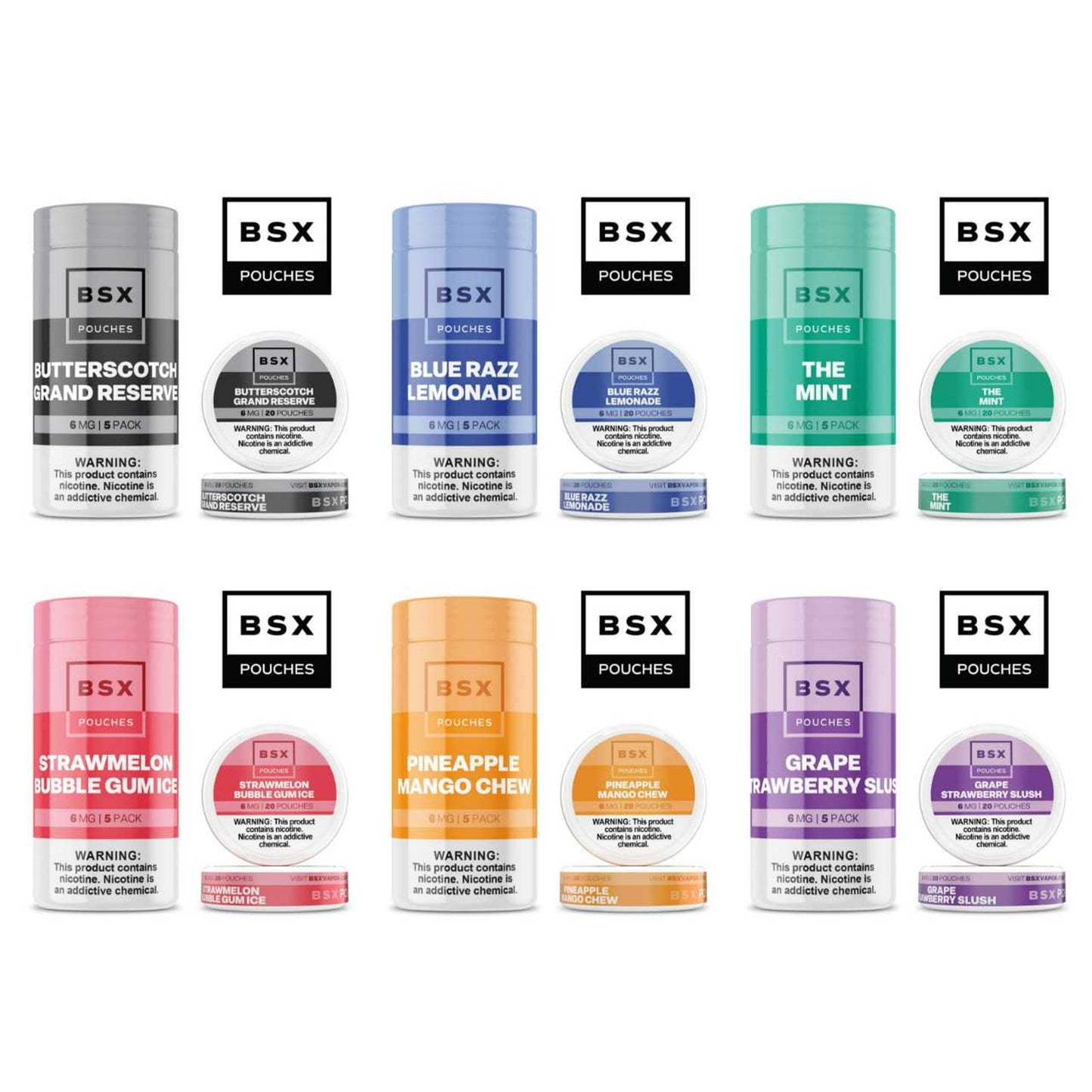 Glas BSX Nicotine Pouches (Pack of 1)