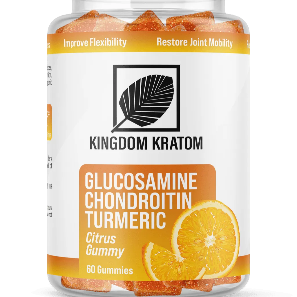 Kingdom Kratom Glucosamine, Chondroitin & Turmeric Gummies