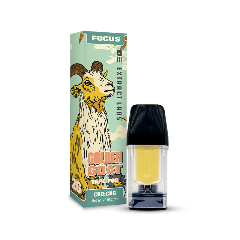 Extract Labs CBD Focus Pod | Golden Goat | Sativa