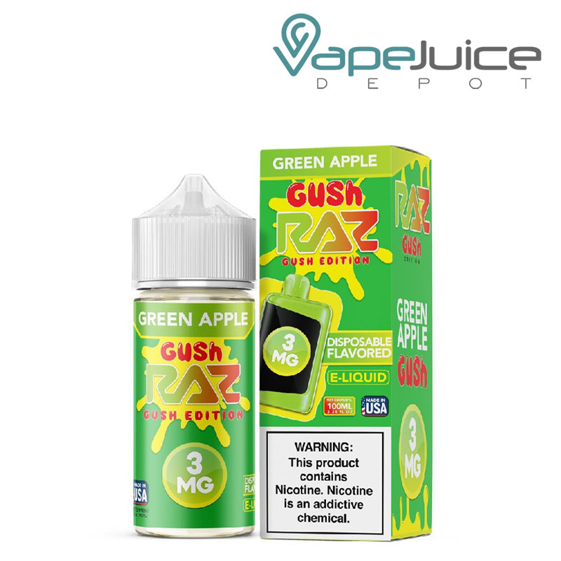 Green Apple Gush Pod Juice x Raz 100ml