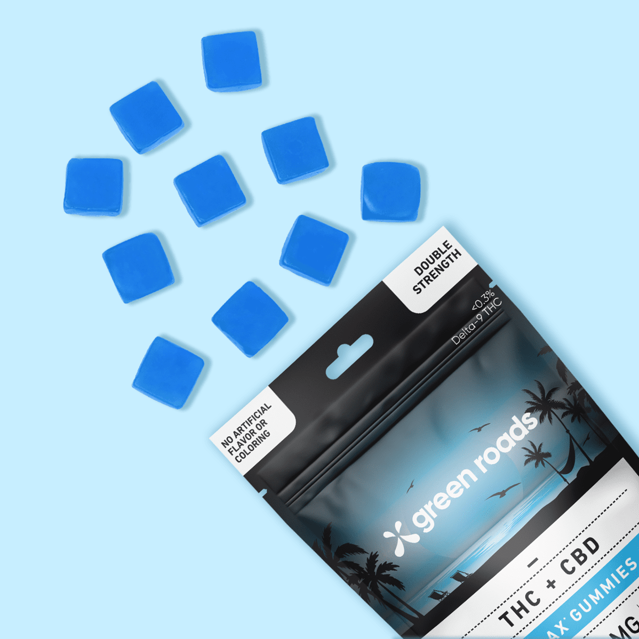 Peach-Berry THC Relax Gummies - (10ct) 300mg