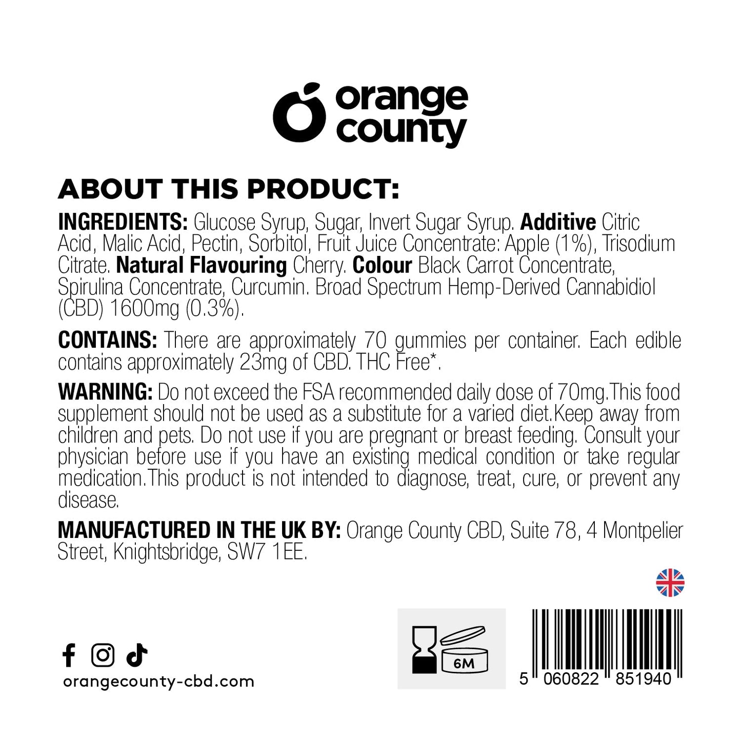 CBD Gummy Cherries (Large Tub)