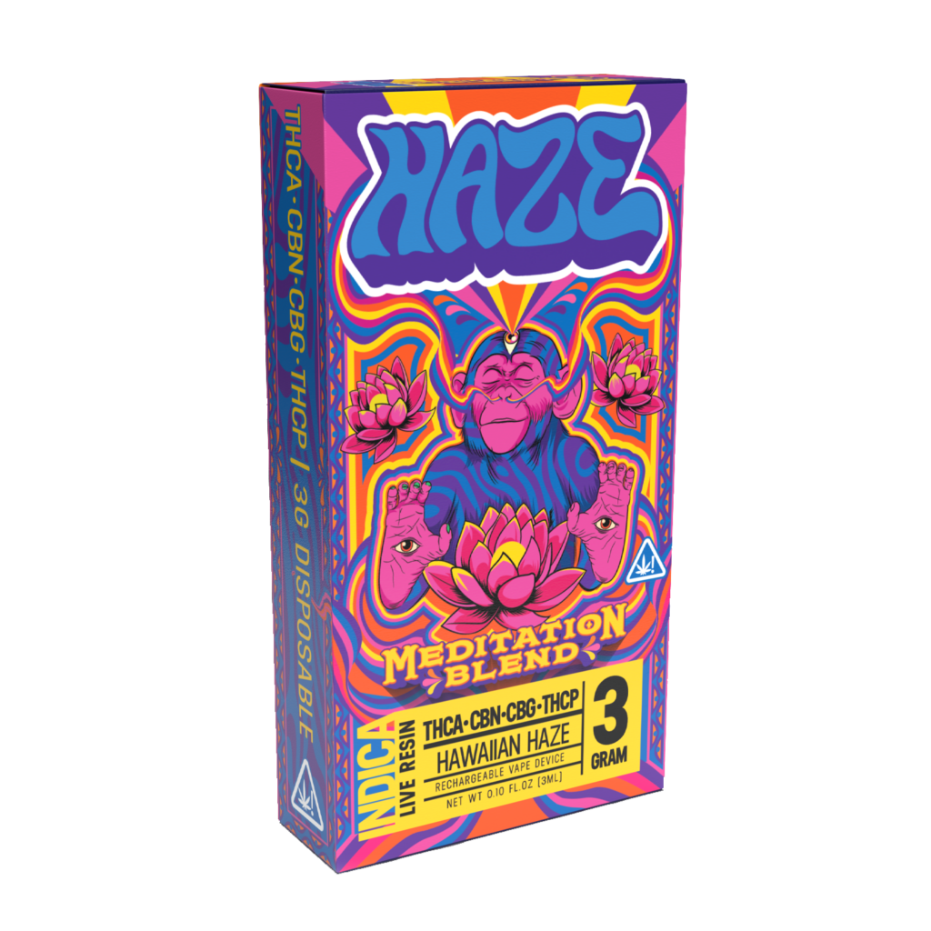 Haze Meditation Blend THCA + CBN + CBG + THCP Live Resin HAWAIIAN HAZE – 3 Grams