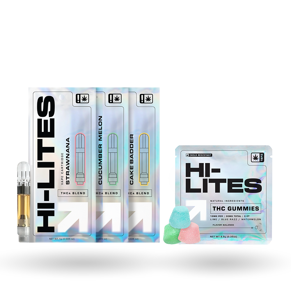 The Hemp Collect Hi-Lites Bundle Deal: 3 Carts for $30 + Free 3-Count Gummy