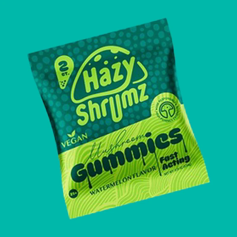 Hazy Shrums Mushroom Gummies Mixed Flavors (2pk)