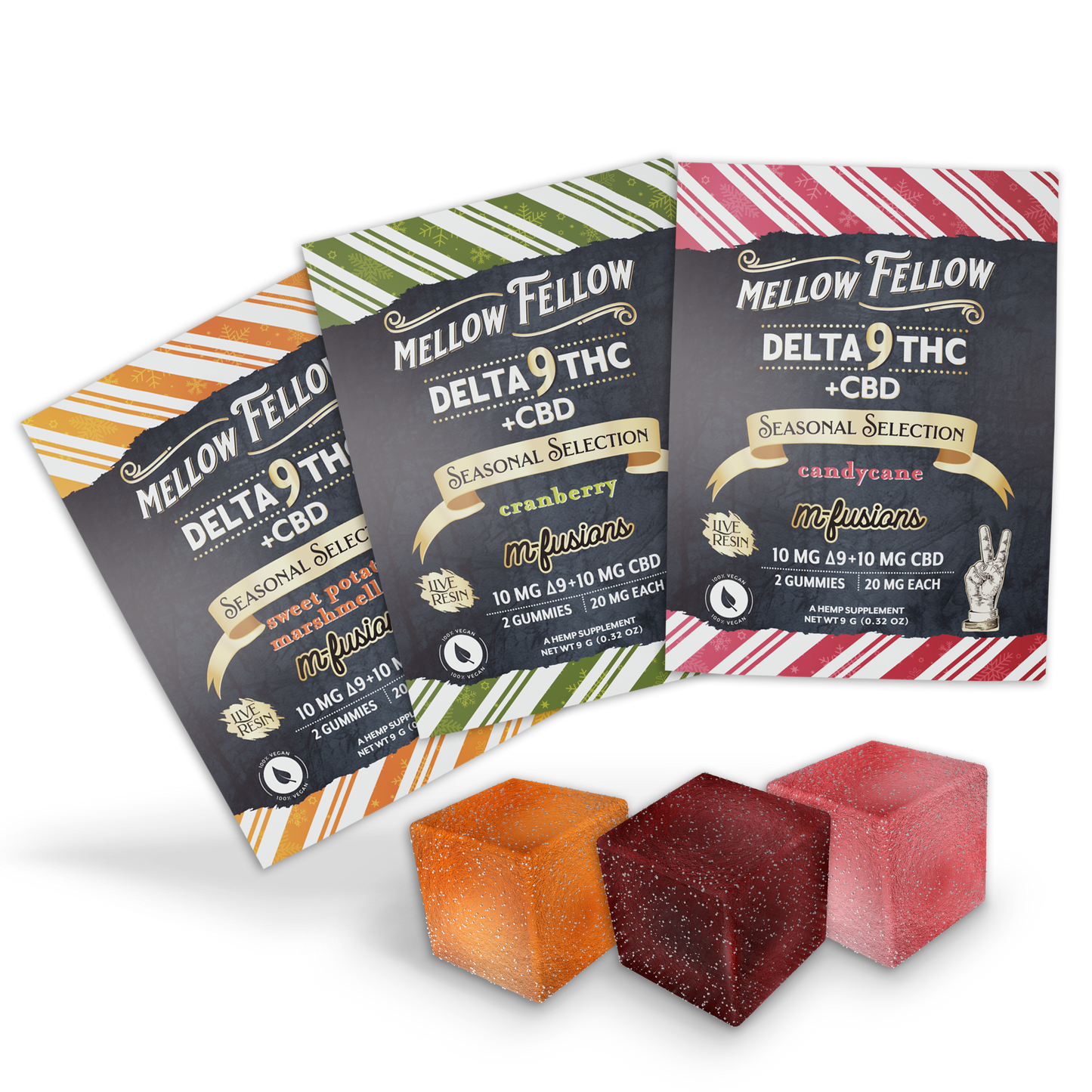Live Resin Delta 9 Edibles - Seasonal Selections - Sampler Best Sales Price - Edibles