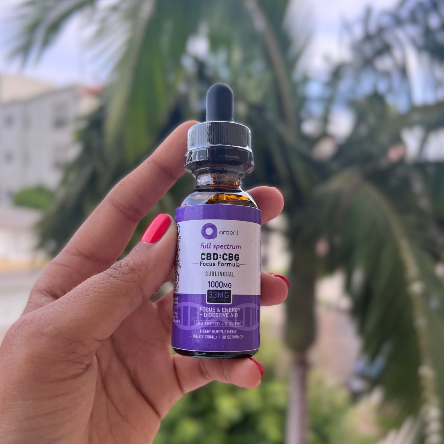 Ardent Full Spectrum CBG/CBD Focus Tincture Best Sales Price - Tincture Oil