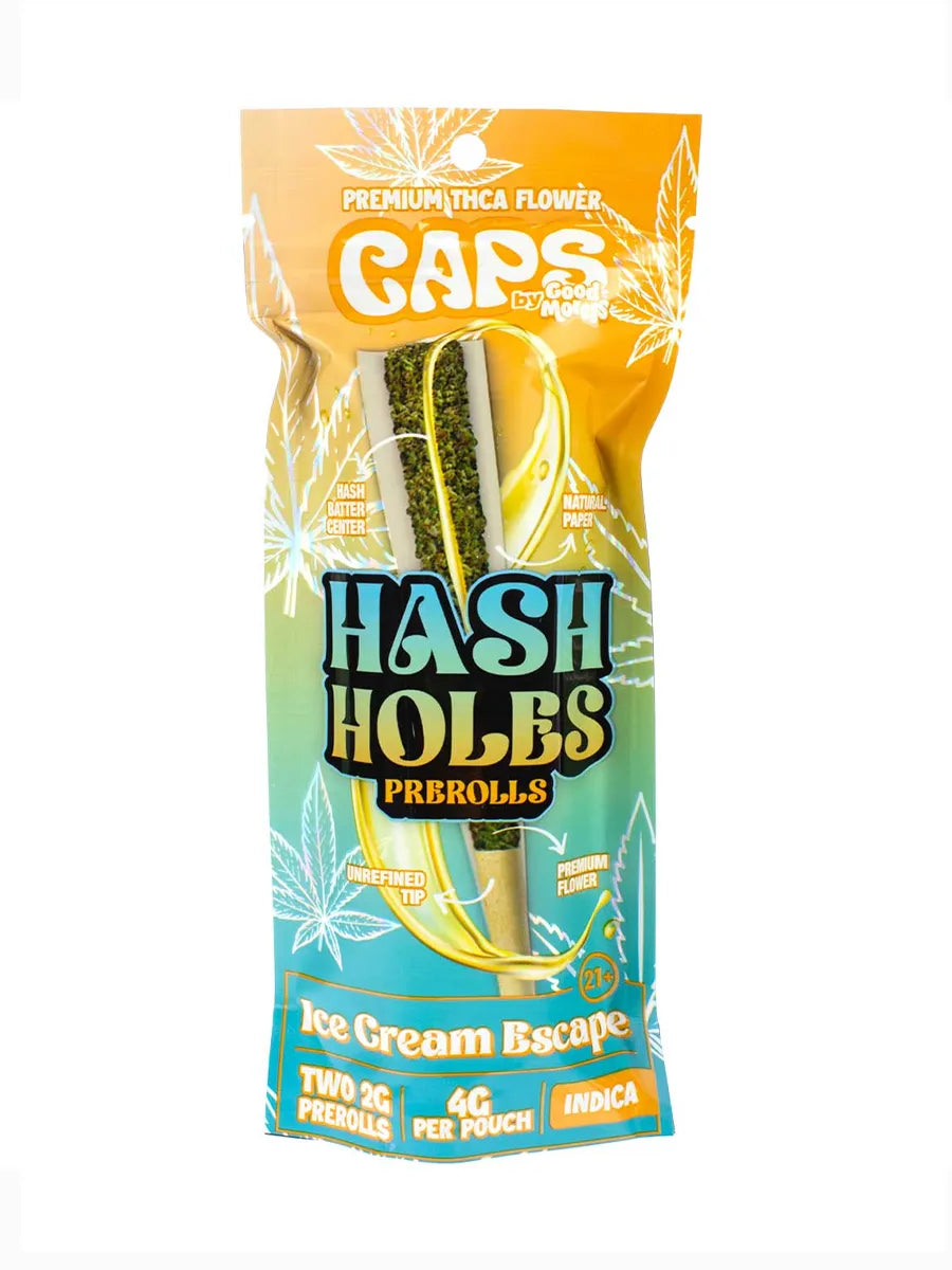 Ice Cream Escape Caps Hash Holes Pre-Rolls 2ct Best Sales Price - Pre Rolls