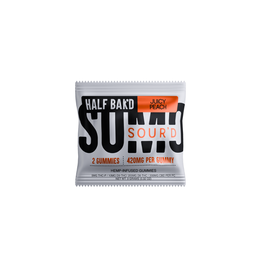Half Bak’d Juicy Peach | SOUR'D SUMO Gummies