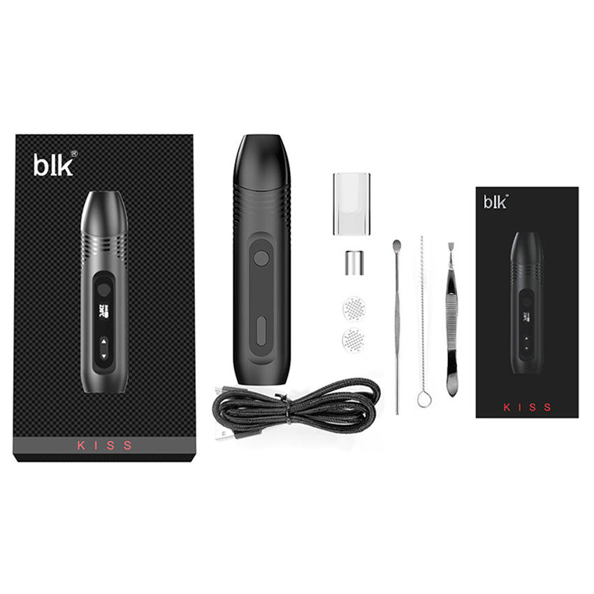 Kingtons BLK Kiss Drying & Wax Vaporizer Kit 1600mAh 1.2ml Best Sales Price - Vaporizers