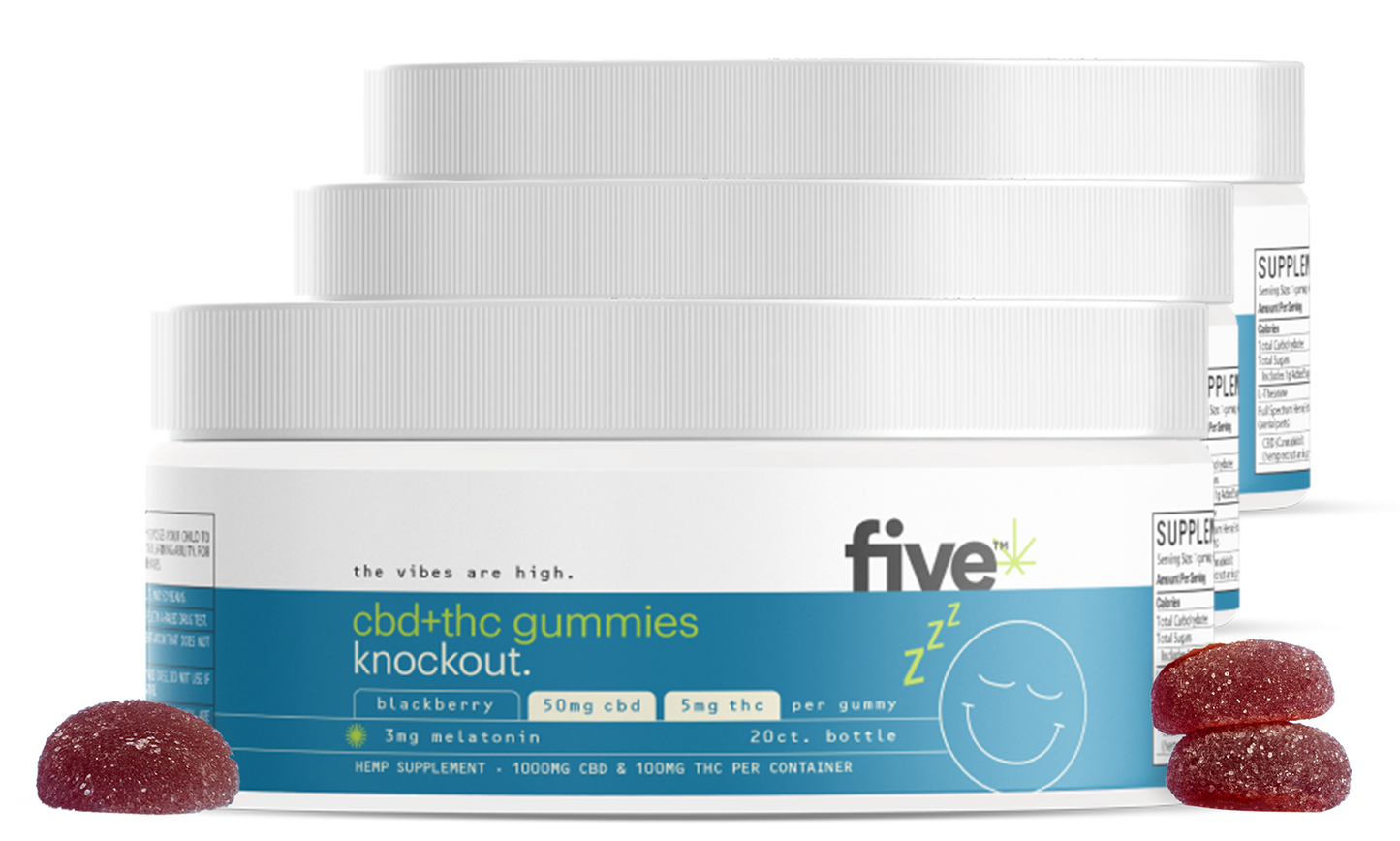 Five CBD Knockout Gummies (Free)