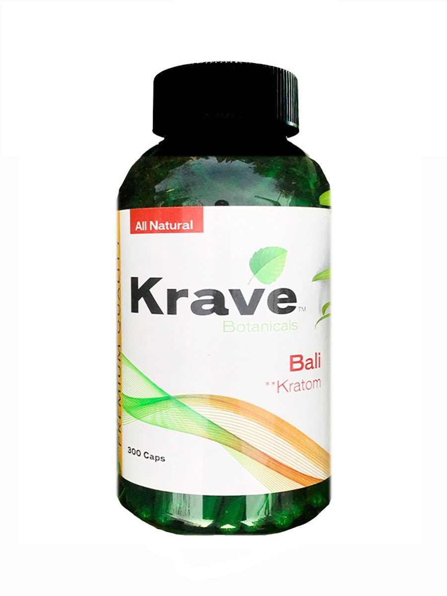 Krave Botanicals Bali Kratom Capsules 300ct Best Sales Price - CBD