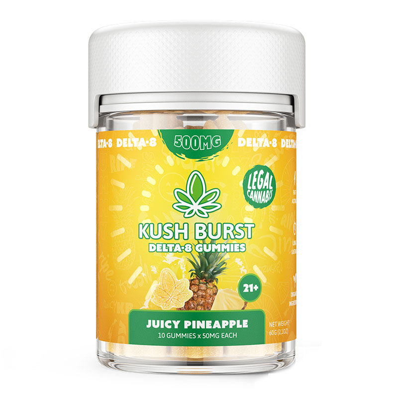 Delta 8 THC Gummies – Juicy Pineapple – Kush Burst