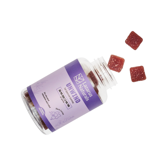 Lazarus Naturals CBD+THC GUMMIES, UNWIND