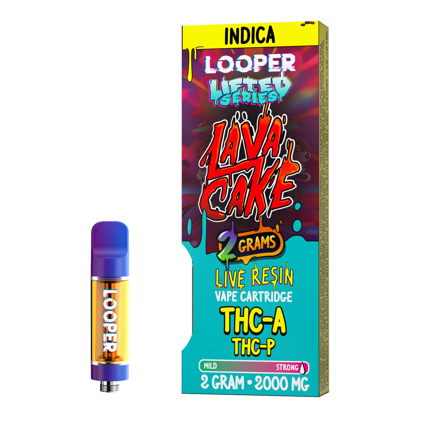 Looper Vape Lifted Series 2g Cartridge: Lava Cake