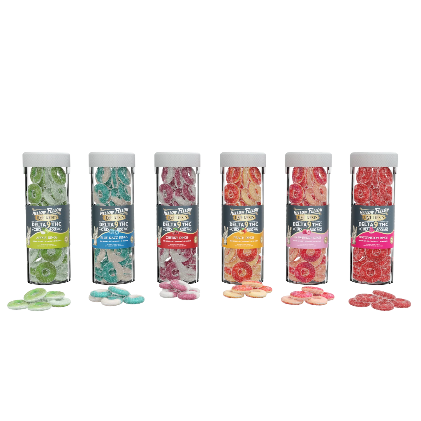 Mellow Fellow BYOB - Delta 9 Live Resin Rings Jars 800mg Bundle Best Sales Price - Bundles