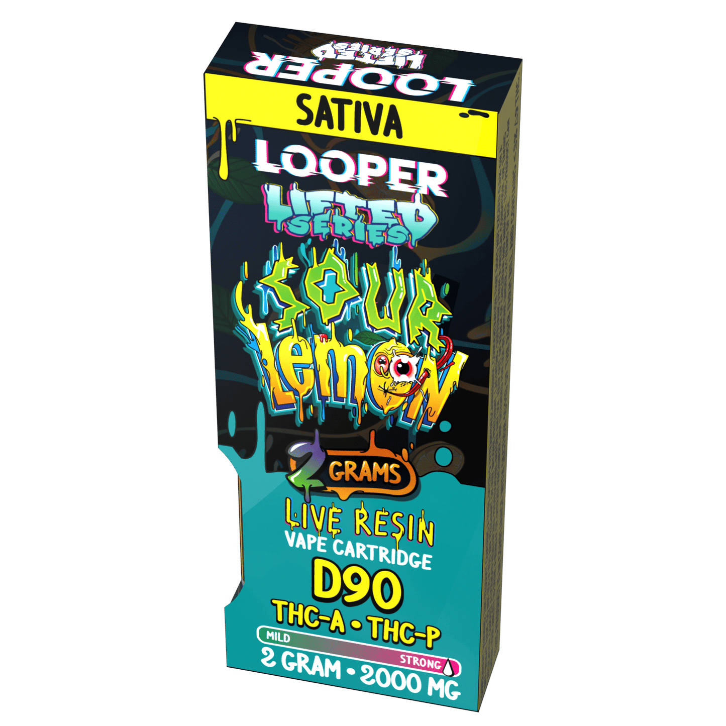 Lifted Series 2g Cartridge: Sour Lemon by Looper Vape