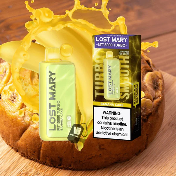 Banana Cake Lost Mary MT15000 Turbo Best Sales Price - Disposables