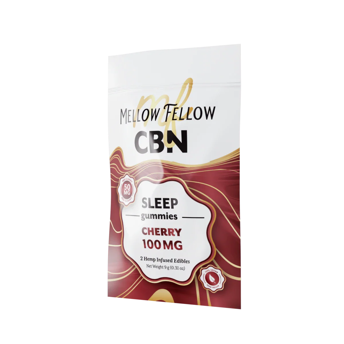 Mellow Fellow Sleep CBN Gummies 100mg - Cherry