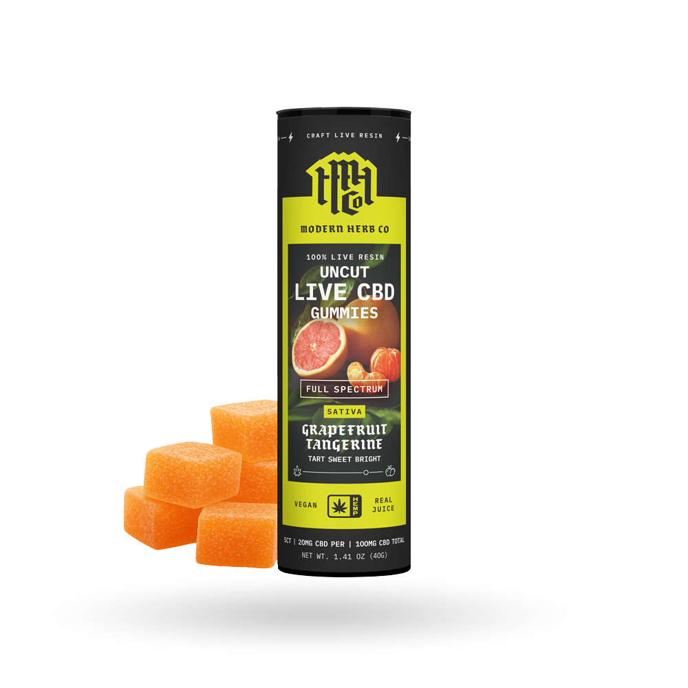 The Hemp Collect CBD Live Resin Gummies: Grapefruit Tangerine (Sativa) - 5ct
