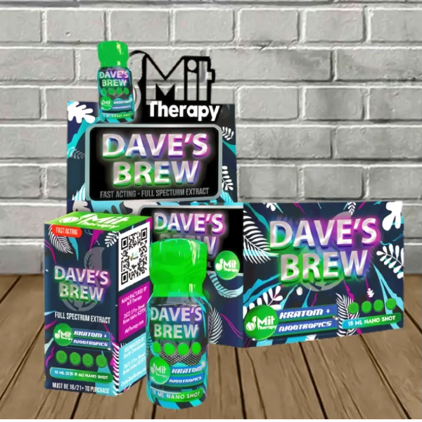 MIT Therapy Daves Brew Liquid Kratom Extract Shot 15ml Best Sales Price - CBD