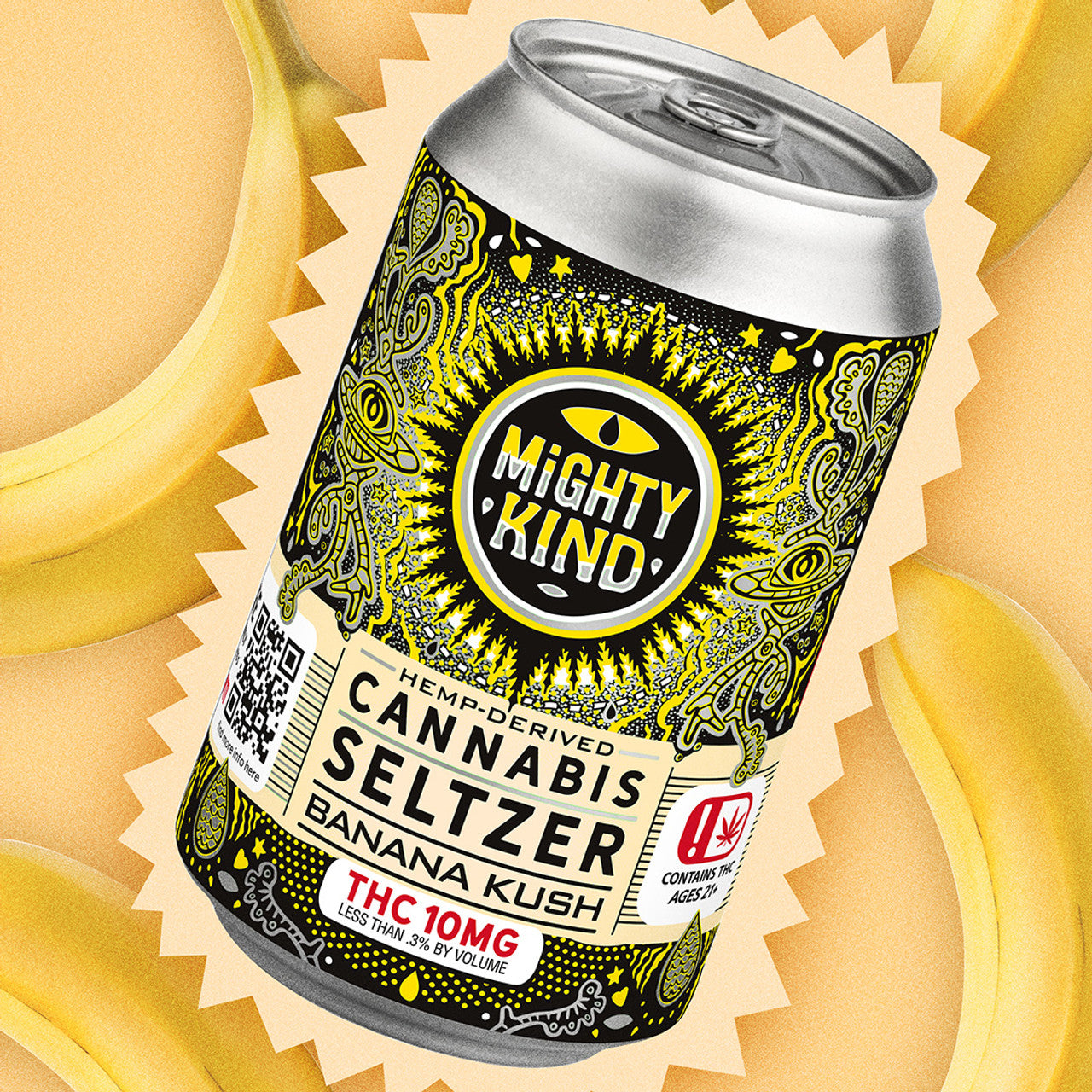 Mighty Kind Drinks: Banana Kush 10mg Best Sales Price - Edibles