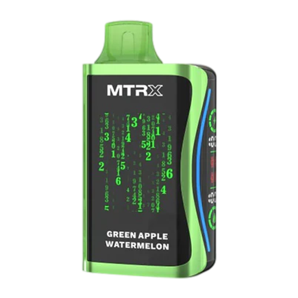 MTRX MX 5% Disposable Vape Green Apple Watermelon 25k Puffs