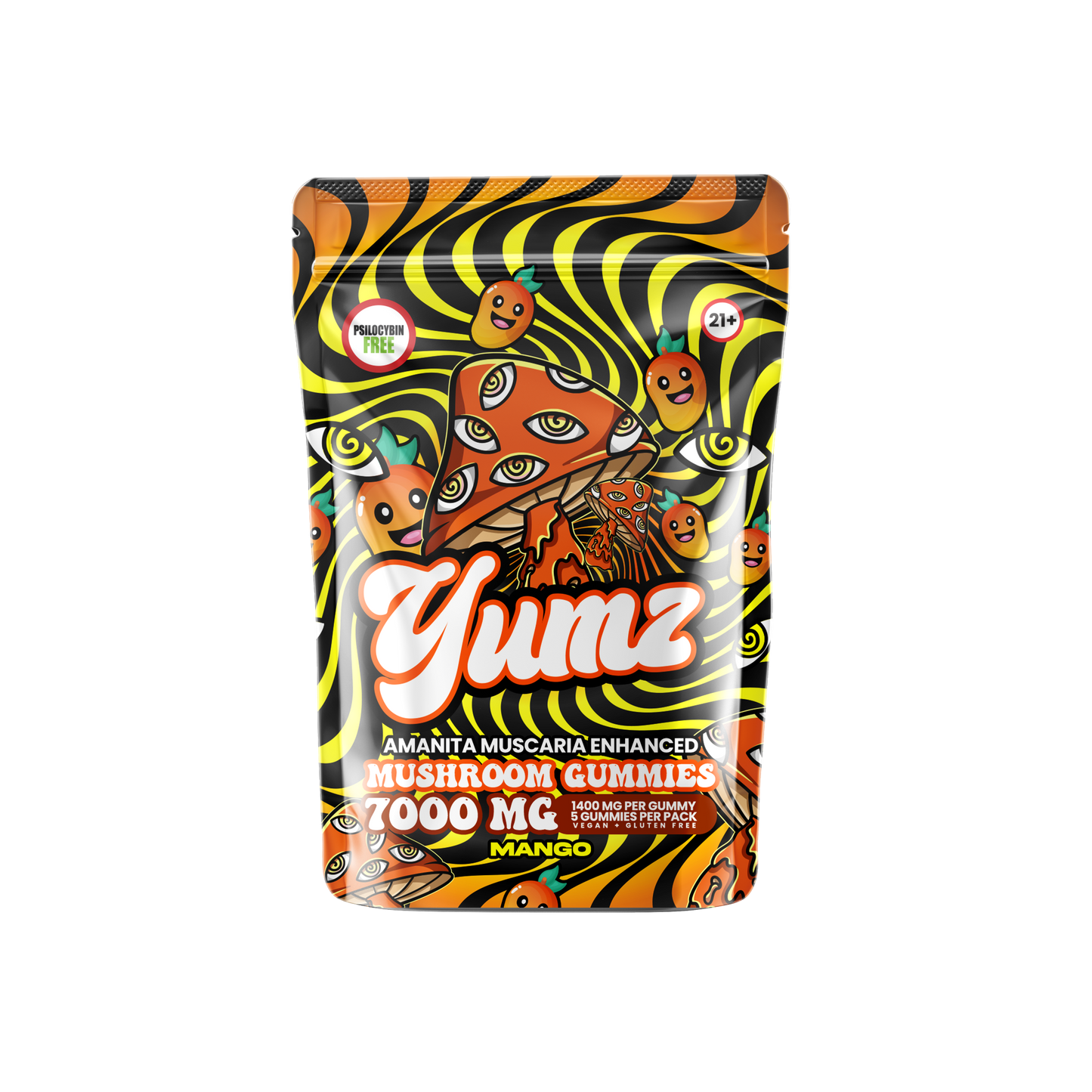 YUMZ - Mango ( Amanita Muscaria Mushroom Gummies ) Best Sales Price - Gummies