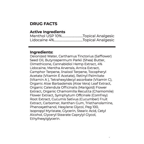 Creating Better Days Relief Cream CBD Lotion 1500 MG with Lidocaine