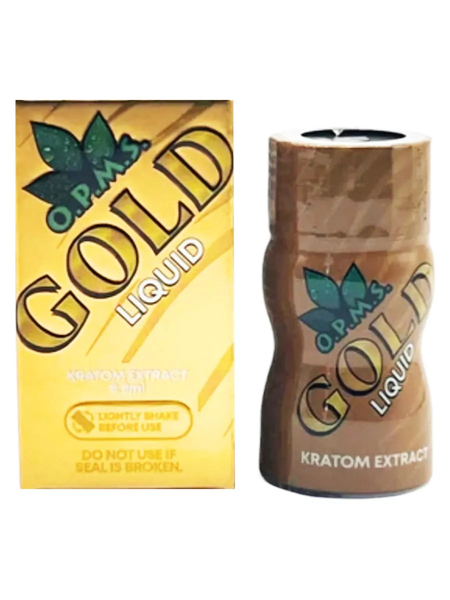O.P.M.S. Gold Liquid Kratom Extract 0.33 FL OZ