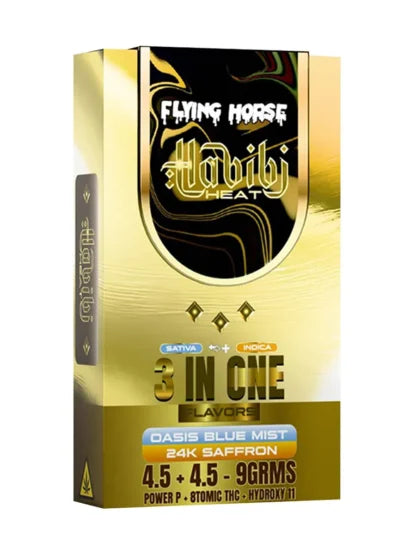 Flying Horse Habibi Heat Edition 3-in-1 THC Vape 9G – Oasis Blue Mist + 24K Saffron