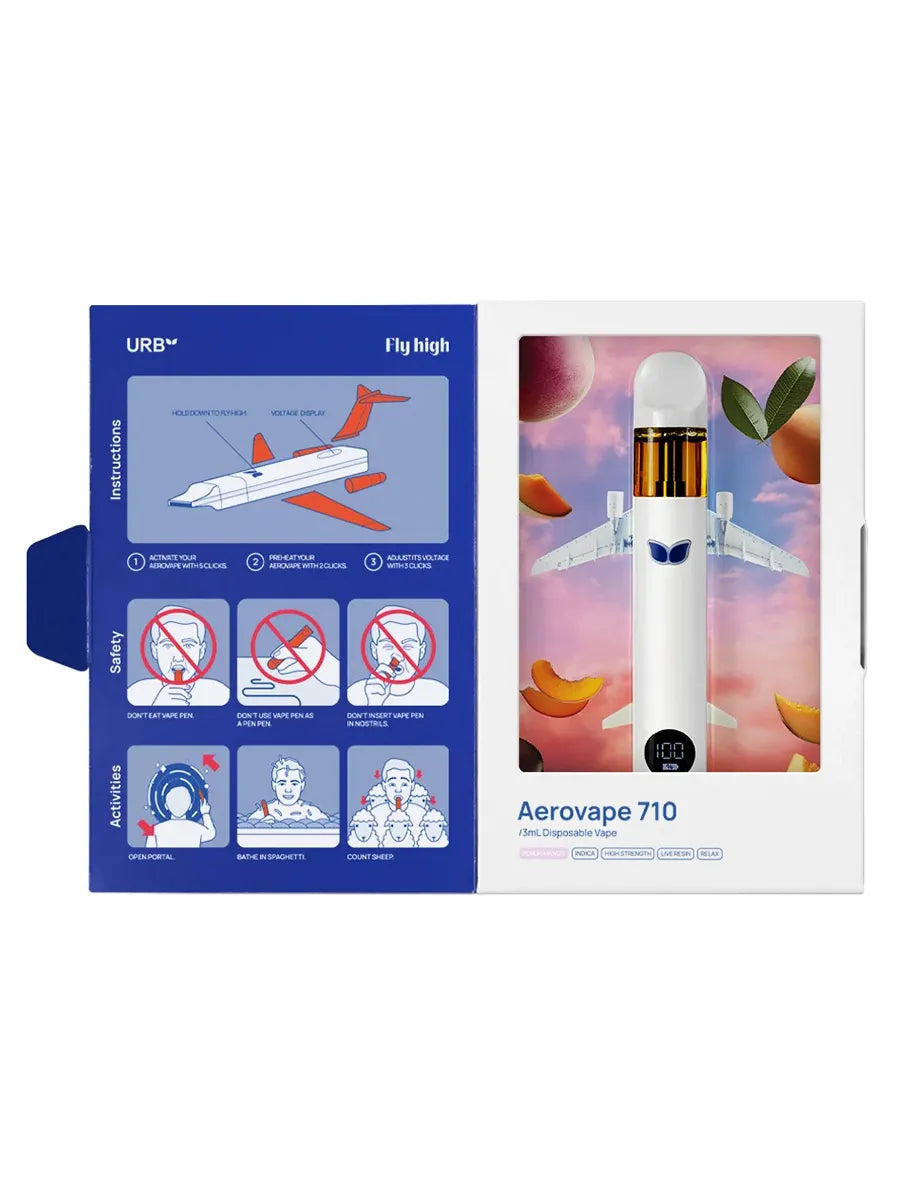 Peach Mango Melons URB Aerovape 710 Relax Disposable 3G