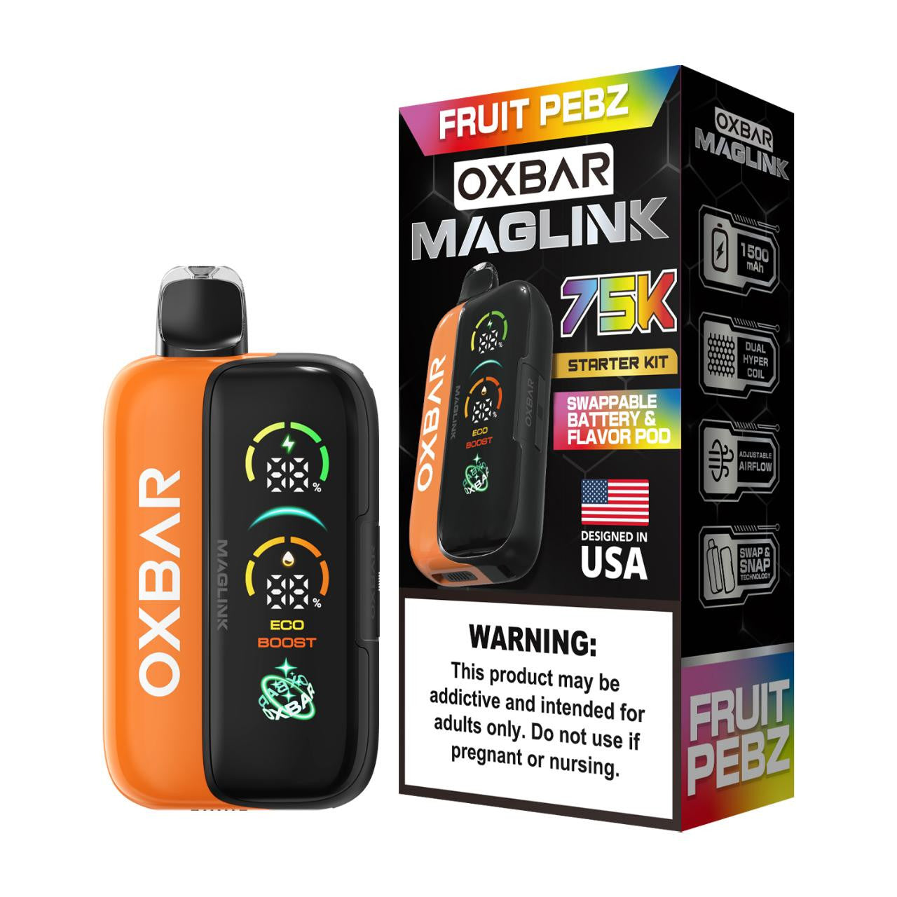 Oxbar Maglink Nixodine Kit Disposable (750000 Puffs)