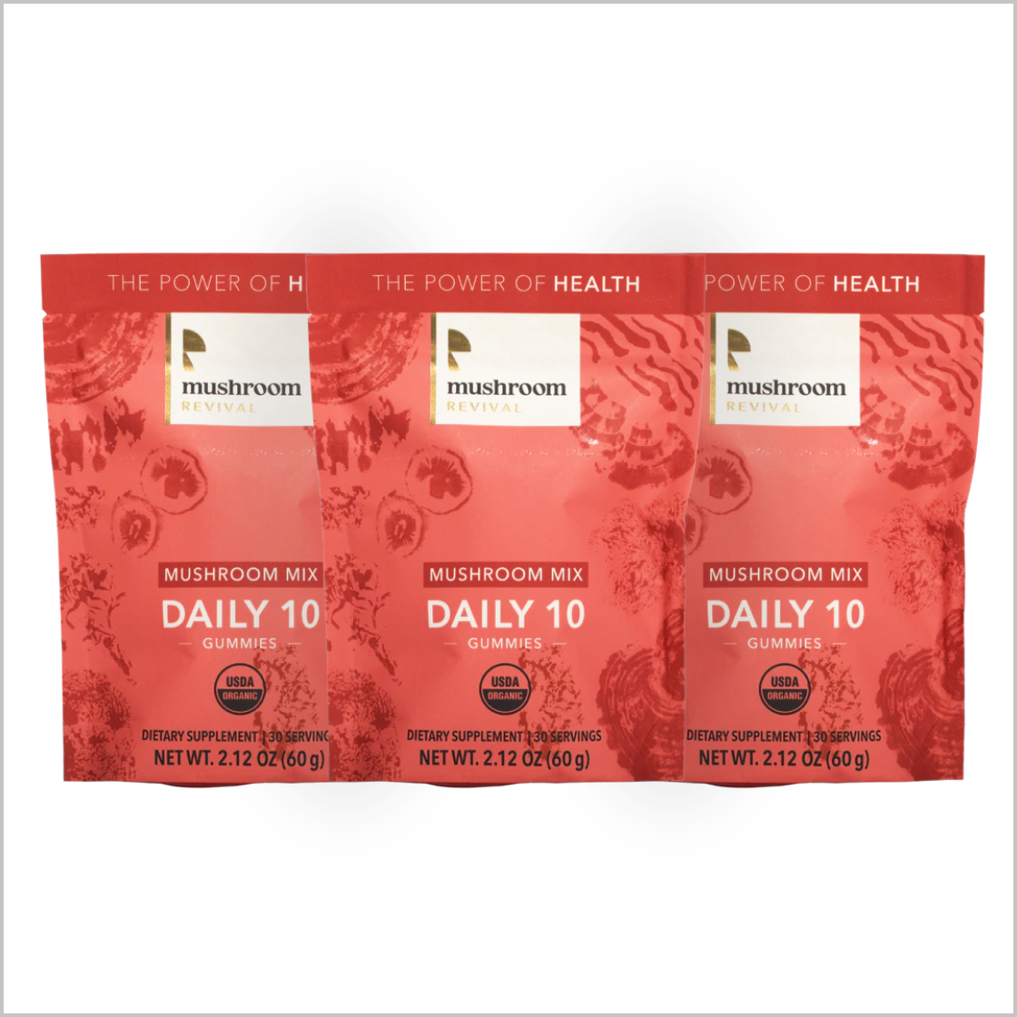 Mushroom Revival Daily 10 Mix Mushroom Gummies Best Sales Price - Gummies