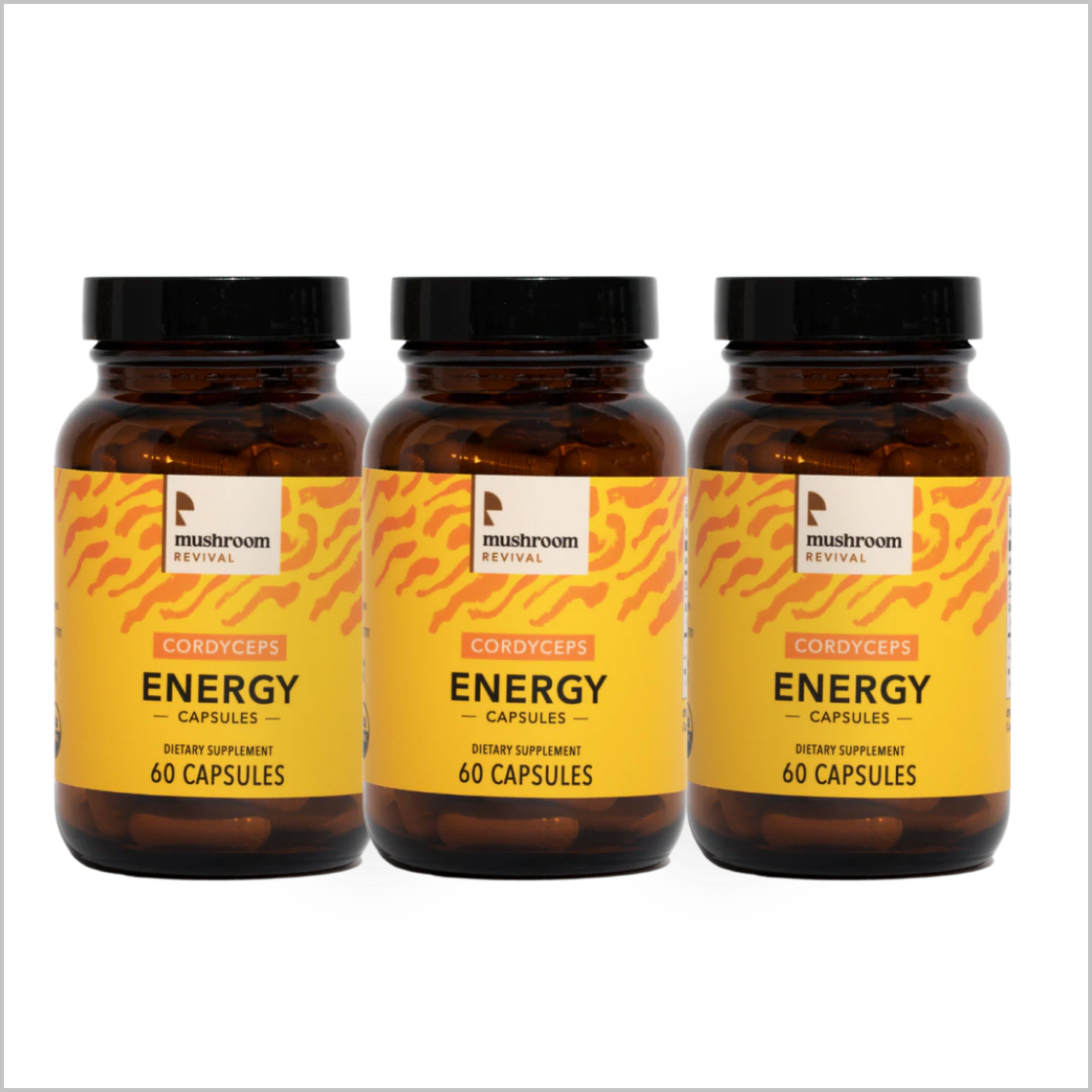 Mushroom Revival Energy Cordyceps Capsules Best Sales Price - Edibles