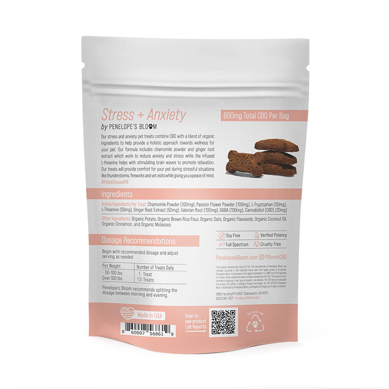 CBD Dog Treats for Stress + Anxiety – Large Dogs – 600mg Best Sales Price - Pet CBD