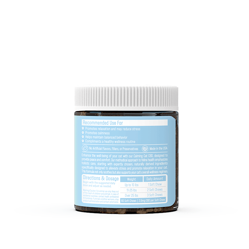 Cat CBD Soft Chews for Stress + Anxiety – 600mg