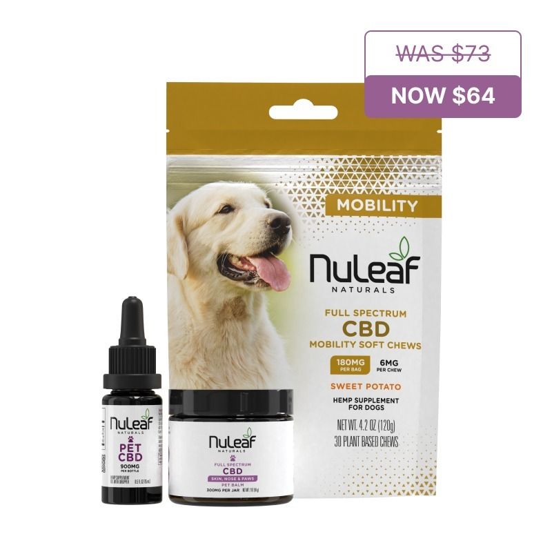 Nuleaf Naturals The Pet Mobility Bundle Best Sales Price - Pet CBD