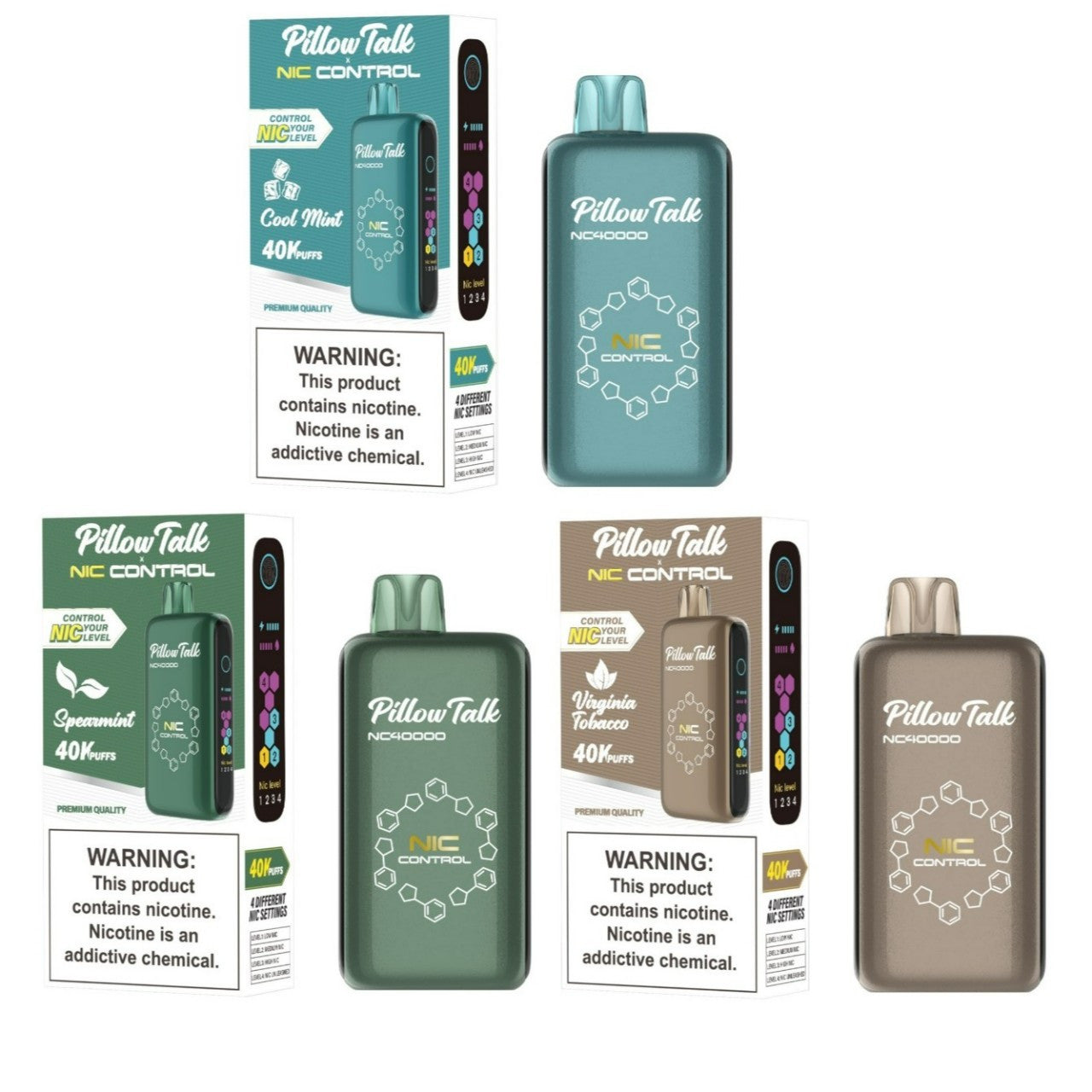 Pillow Talk Nic Control NC40000 Disposable (40000 Puffs)