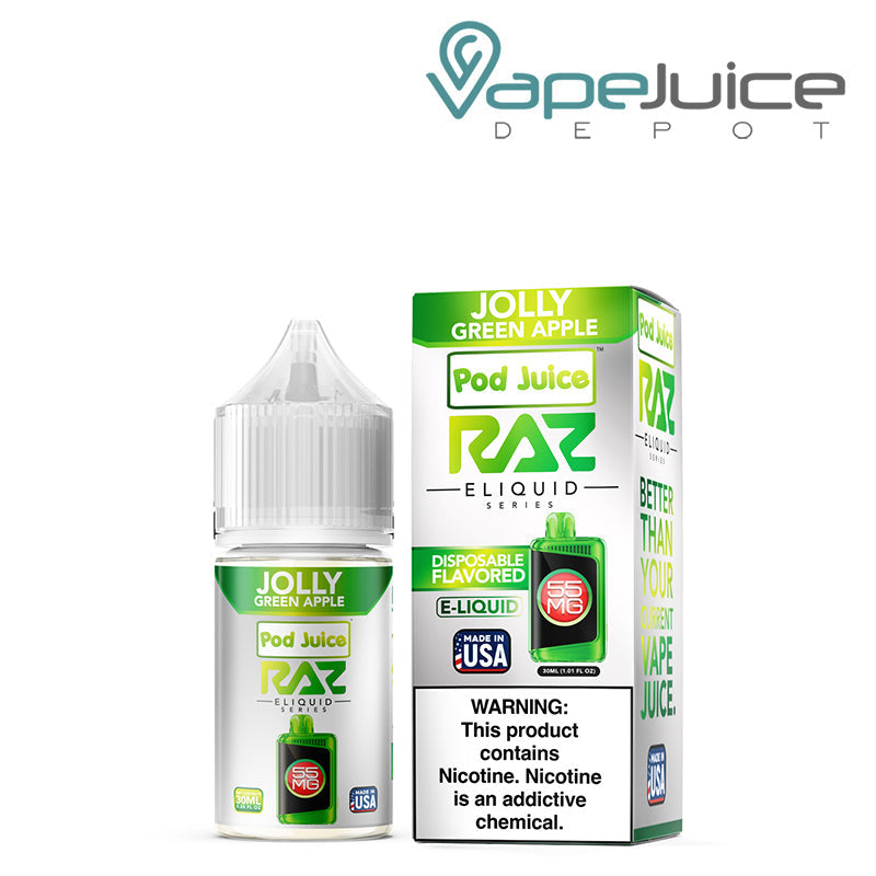 Jolly Green Apple Pod Juice x Raz TFN Salt 30ml