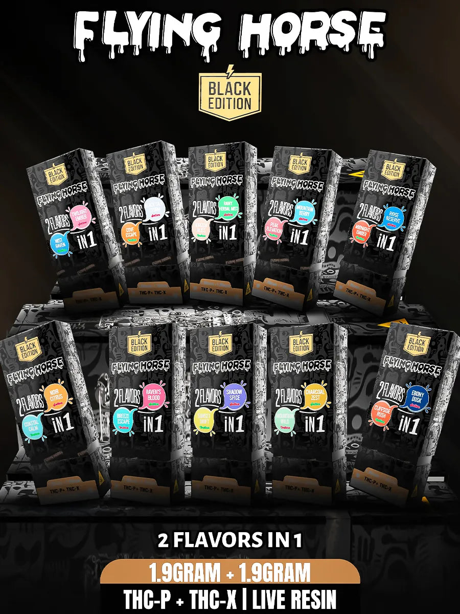 Breeze Escape | Raven’s Blood Flying Horse 2in1 Live Resin Disposable 3.8G