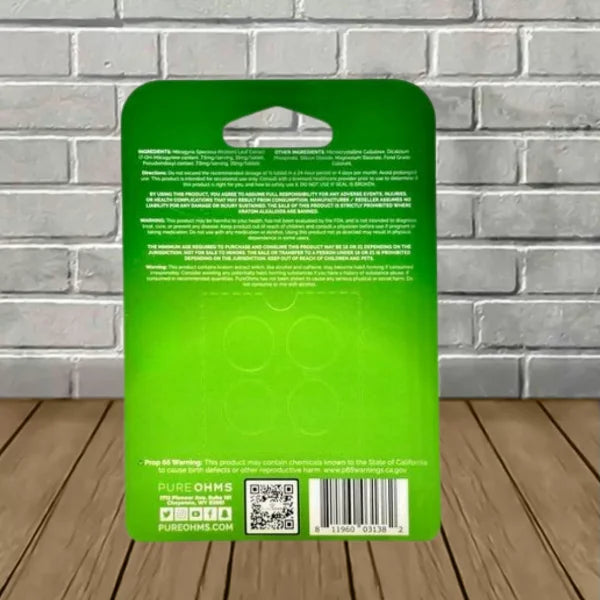 Pure Ohms 7-OH + Pseudo Chewable Extract Tablets 4ct