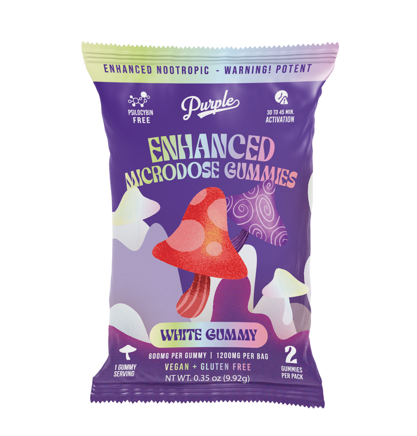 Purple Organics Mushroom Enhanced Microdose Gummies – 2CT