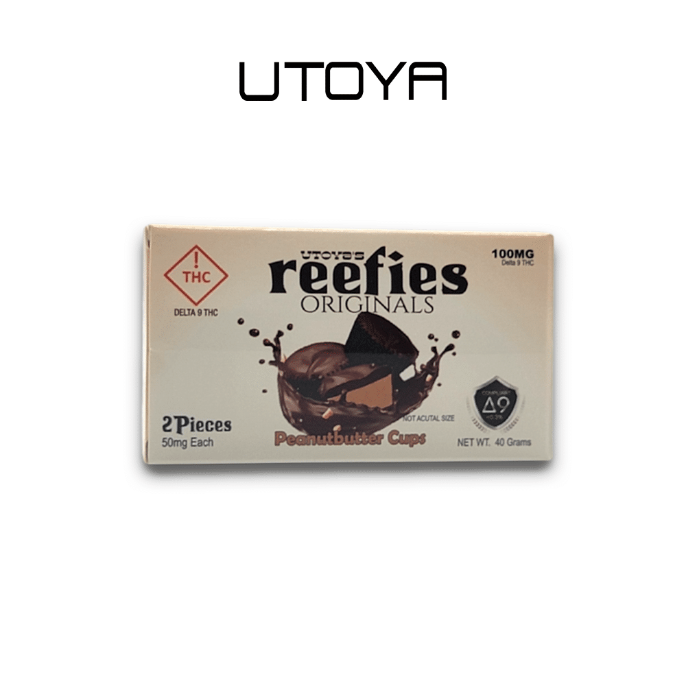 Delta 9 Chocolate | Reefies Peanut Budder Cups | 2 Pack | 100 Mg Total