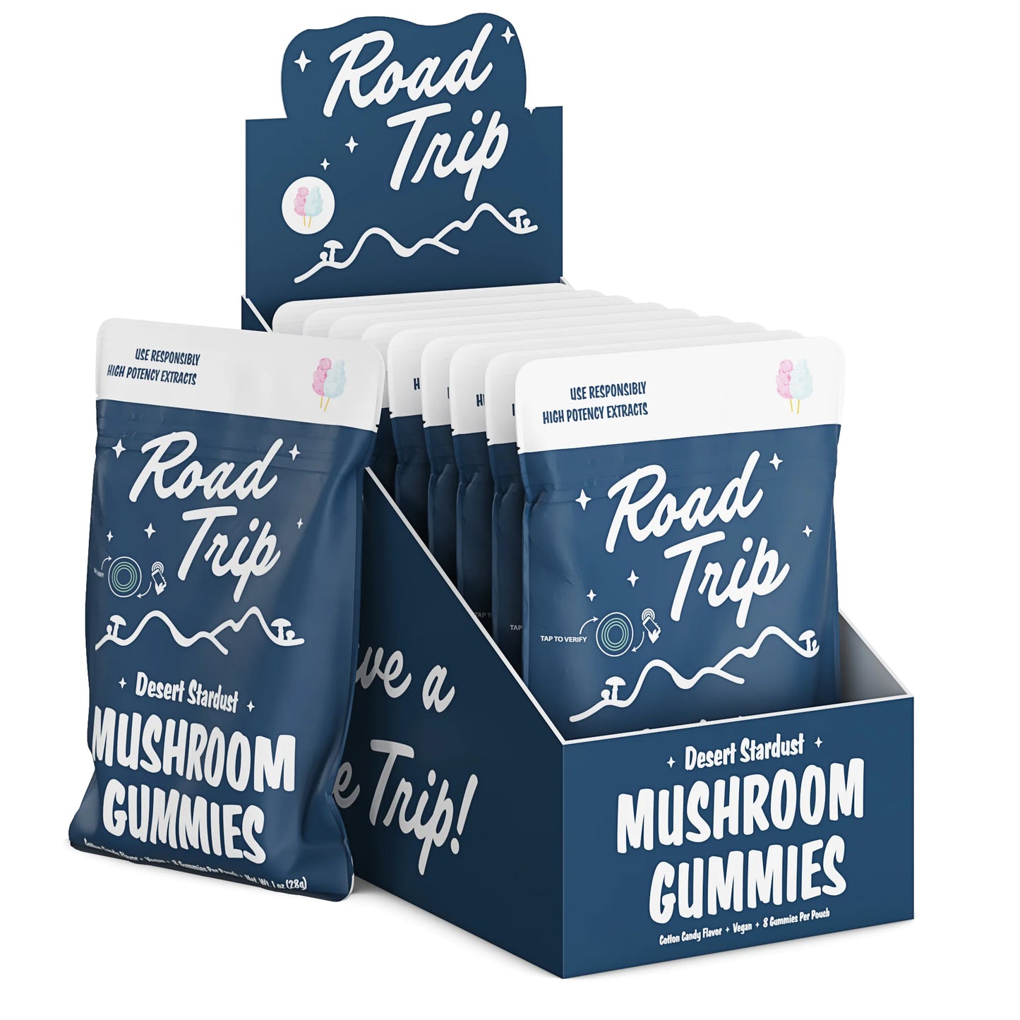 Road Trip Desert Stardust Mushroom Gummies – Cotton Candy