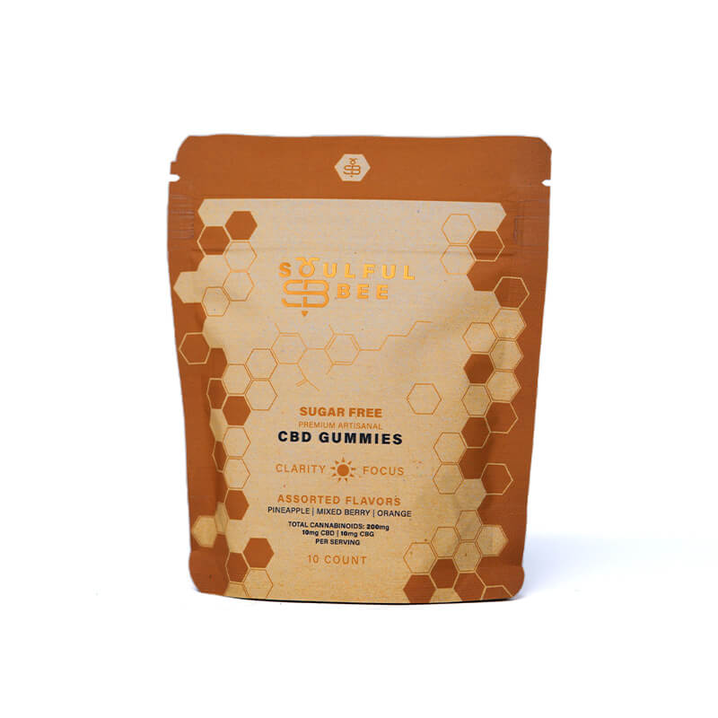 Soulful Bee Daytime Gummies - Clarity & Focus (10 Count) Best Sales Price - Gummies